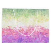 Trippy Groovy Boho Abstrakt Genderdoe Pride Flag Große Geschenktüte (Rückseite)