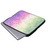 Trippy Groovy Boho Abstrakt Genderdoe Pride Flag Laptopschutzhülle (Vorne Knopf)