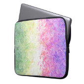 Trippy Groovy Boho Abstrakt Genderdoe Pride Flag Laptopschutzhülle (Vorderseite Links)