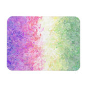 Trippy Groovy Boho Abstrakt Genderdoe Pride Flag Magnet (Horizontal)
