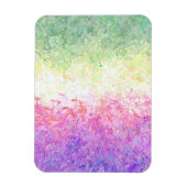 Trippy Groovy Boho Abstrakt Genderdoe Pride Flag Magnet (Vertikal)