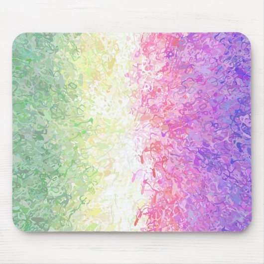Trippy Groovy Boho Abstrakt Genderdoe Pride Flag Mousepad (Vorne)