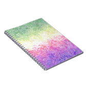 Trippy Groovy Boho Abstrakt Genderdoe Pride Flag Notizblock (Rechte Seite)