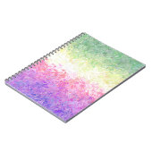 Trippy Groovy Boho Abstrakt Genderdoe Pride Flag Notizblock (Linke Seite)