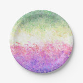 Trippy Groovy Boho Abstrakt Genderdoe Pride Flag Pappteller (Vorderseite)