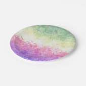 Trippy Groovy Boho Abstrakt Genderdoe Pride Flag Pappteller (Schrägansicht)