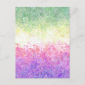 Trippy Groovy Boho Abstrakt Genderdoe Pride Flag Postkarte (Vorderseite)