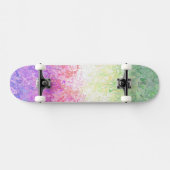 Trippy Groovy Boho Abstrakt Genderdoe Pride Flag Skateboard (Horizontal)