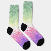 Trippy Groovy Boho Abstrakt Genderdoe Pride Flag Socken (Rechts)