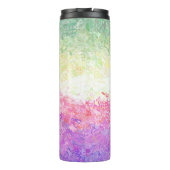 Trippy Groovy Boho Abstrakt Genderdoe Pride Flag Thermosbecher (Rückseite)