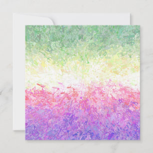 Trippy Groovy Boho Abstrakte Genderdoe Pride-Flagg Feiertagskarte
