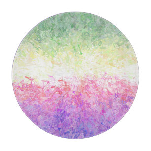 Trippy Groovy Boho Abstrakte Genderdoe Pride Flagg Schneidebrett