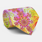 Trippy Groovy Funky Psychedelic Fraktal Burst Krawatte (Gerollt)