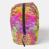 Trippy Groovy Funky Psychedelic Fraktal Burst Waschbeutel (Rechts)