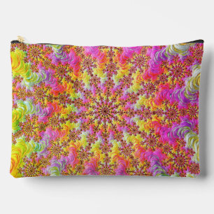 Trippy Groovy Funky Psychedelic Fraktal Burst Zubehörtasche