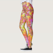 Trippy Groovy Funky psychedelische Fraktal-Explosi Leggings (Links)