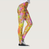 Trippy Groovy Funky psychedelische Fraktal-Explosi Leggings (Rechts)