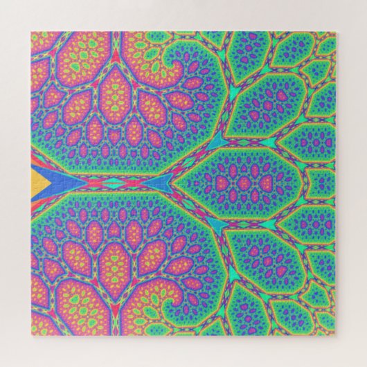 Trippy Groovy Mathematical Geometric Fraktal Tree Puzzle (Horizontal)