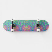 Trippy Groovy Mathematical Geometric Fraktal Tree Skateboard (Horizontal)