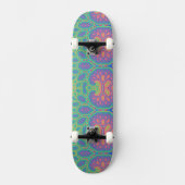 Trippy Groovy Mathematical Geometric Fraktal Tree Skateboard (Vorderseite)