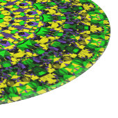 Trippy Groovy Retro Hippie Colorful Mandala Art Schneidebrett (Ecke)