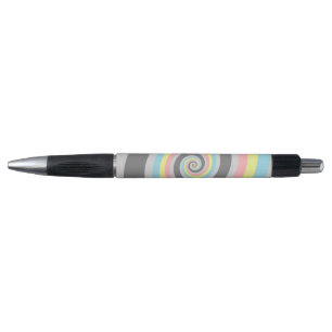 Trippy Groovy Spiral Abstraktes Demiflux-Stolz-Fla Kugelschreiber