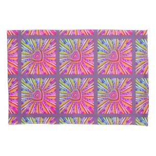 Trippy Herz-Kissen-Kasten Kissenbezug