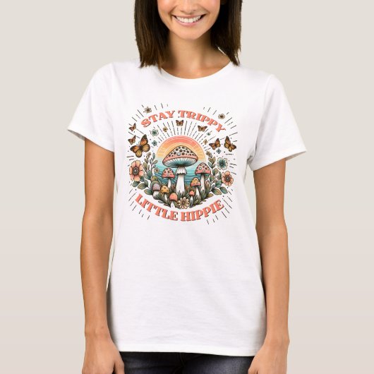 Trippy-Hippie bleibe T-Shirt (Vorderseite)