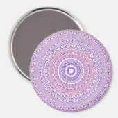 Trippy Hippie Boho Groovy Bohemisch Kaleidoscope Magnet (Vorderseite/Rückseite)