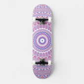 Trippy Hippie Boho Groovy Bohemisch Kaleidoscope Skateboard (Vorderseite)