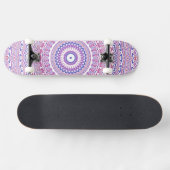 Trippy Hippie Boho Groovy Bohemisch Kaleidoscope Skateboard (Horizontal)