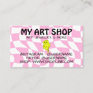 Trippy Hippie Business Card Visitenkarte