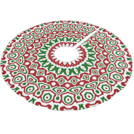 Trippy Hippie Groovy Boho Funky Christmas Mandala Polyester Weihnachtsbaumdecke