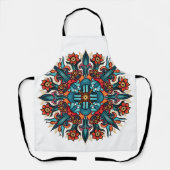 Trippy Hippie Mandala - Psychedelic Mushroom Schürze (Vorderseite)