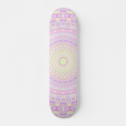Trippy Hippie Mandala Skateboard (Vorne)
