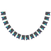 Trippy Hippie Psychedelic Rainbow Spiral Fraktal Wimpelkette (Alle)