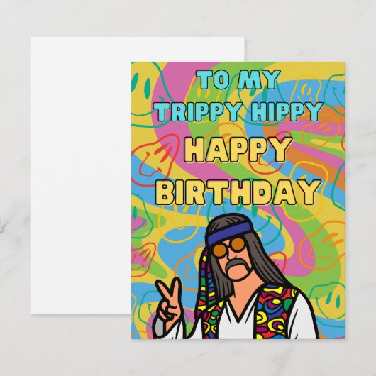 TRIPPY HIPPY BIRTHDAY (Vorne/Hinten)