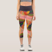 Trippy Hippy Capri Leggings (Vorderseite)