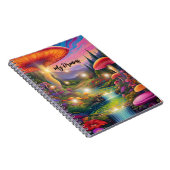 Trippy Hippy Fantasy Spiral Foto Notebook Notizblock (Rechte Seite)