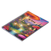 Trippy Hippy Fantasy Spiral Foto Notebook Notizblock (Linke Seite)