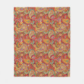 Trippy Hippy Paisley Fleece Blanket (Vorderseite)