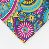 Trippy Hippy Paisley Fleece Blanket (Ecke)