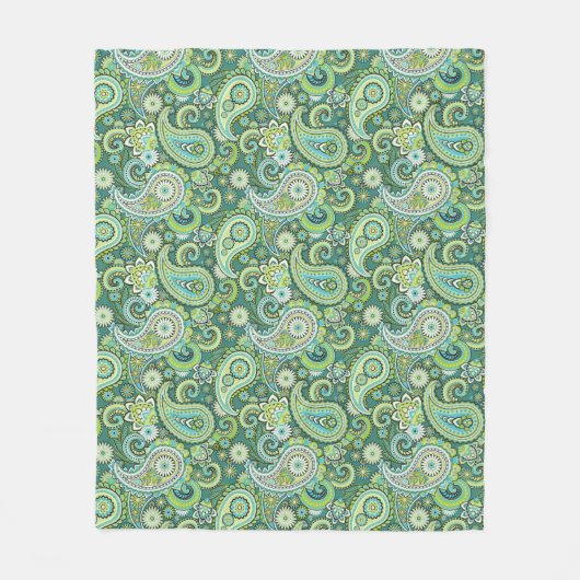 Trippy Hippy Paisley Fleece Blanket (Vorderseite)