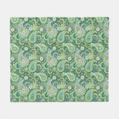 Trippy Hippy Paisley Fleece Blanket (Vorderseite (Horizontal))