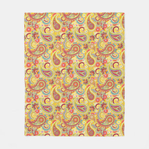 Trippy Hippy Paisley Fleecedecke