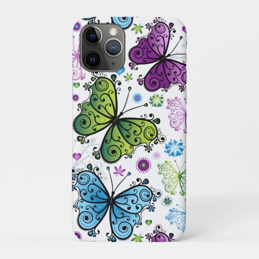 Trippy Hippy Retro Butterfly Case-Mate iPhone Hülle (Rückseite)