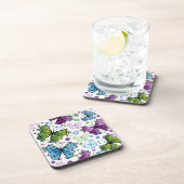 Trippy Hippy Retro Butterfly Getränkeuntersetzer (Rechte Seite)