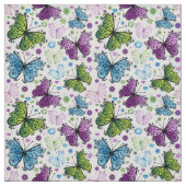 Trippy Hippy Retro Butterfly Stoff (Muster)