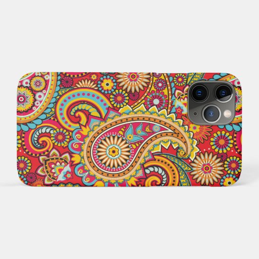Trippy Hippy Retro Paisley Case-Mate iPhone Hülle (Rückseite (Horizontal))