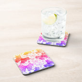 Trippy Hippy Retro Paisley Getränkeuntersetzer (Rechte Seite)